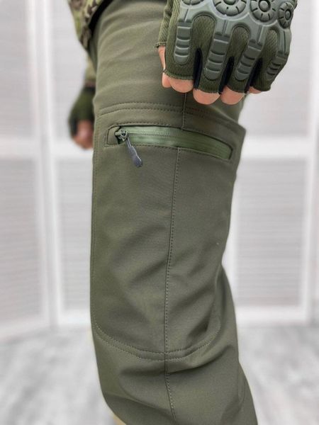 Штани Сerimonia Softshell на флісі олива розмір S buy12183frs-S фото
