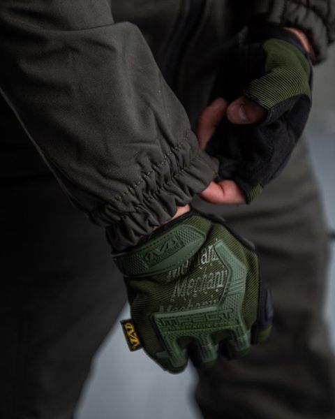 Чоловіча Форма Aura SoftShell Куртка з капюшоном + Штани олива розмір S buy74327frs-S фото