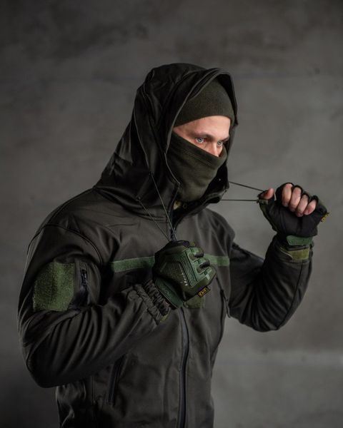 Чоловіча Форма Aura SoftShell Куртка з капюшоном + Штани олива розмір S buy74327frs-S фото