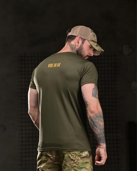Футболка Born Of War Coolmax з принтом Highway to Hell олива розмір S buy96908frs-S фото