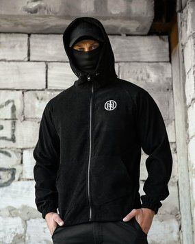 Куртка Born of War з принтом Support чорна розмір 2XL buy97497frs-2XL фото