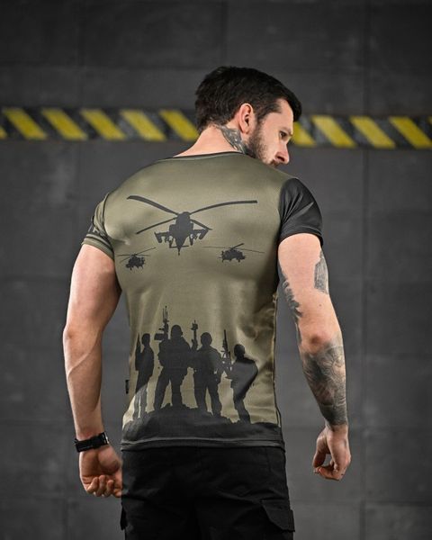 Футболка Oblivion Tactical Coolmax з принтом Punisher Soldiers олива розмір S buy86426frs-S фото
