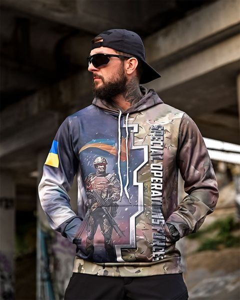 Худі Saint на флісі з принтом Ground Force мультикам розмір S buy93928frs-S фото