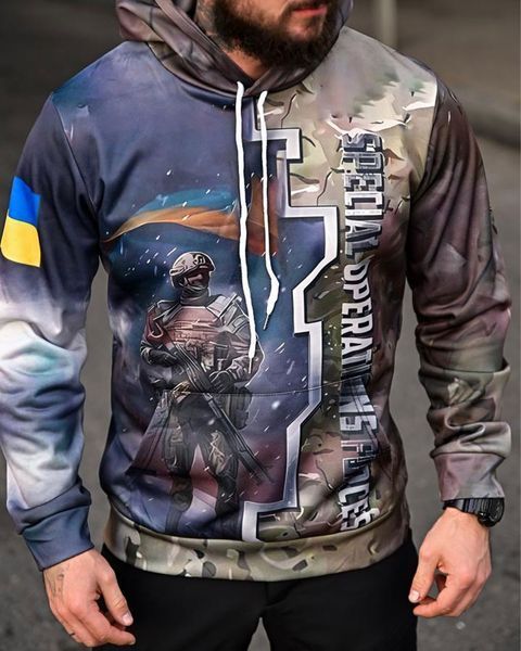 Худі Saint на флісі з принтом Ground Force мультикам розмір S buy93928frs-S фото