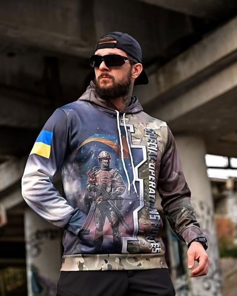Худі Saint на флісі з принтом Ground Force мультикам розмір S buy93928frs-S фото