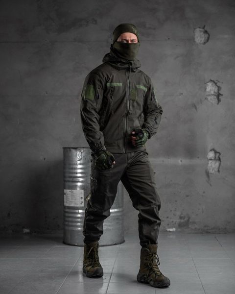 Чоловіча Форма Aura SoftShell Куртка з капюшоном + Штани олива розмір L buy74327frs-L фото