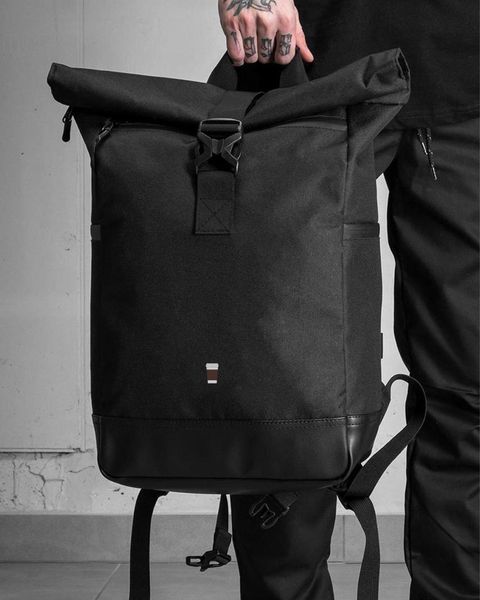 Рюкзак Rolltop 30л Without з принтом Coffee чорний 42 х 26 см wb8055100frs фото