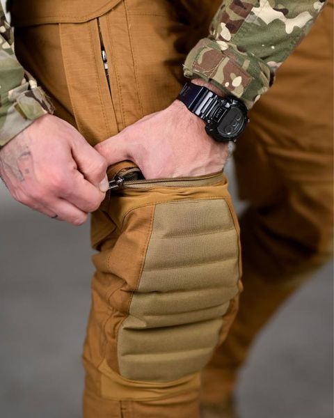 Штани 7.62 Tactical Scorpion на флісі з прихованими наколінниками койот розмір M buy94171frs-M фото
