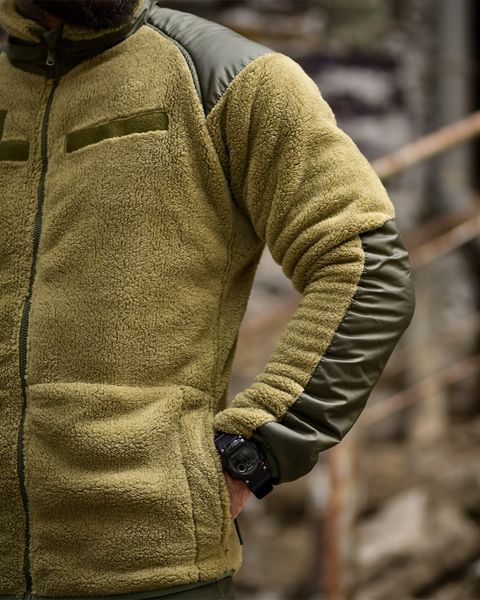 Тактична Флісова Кофта Sherpa Fleece Level 7 олива розмір S buy97798frs-S фото
