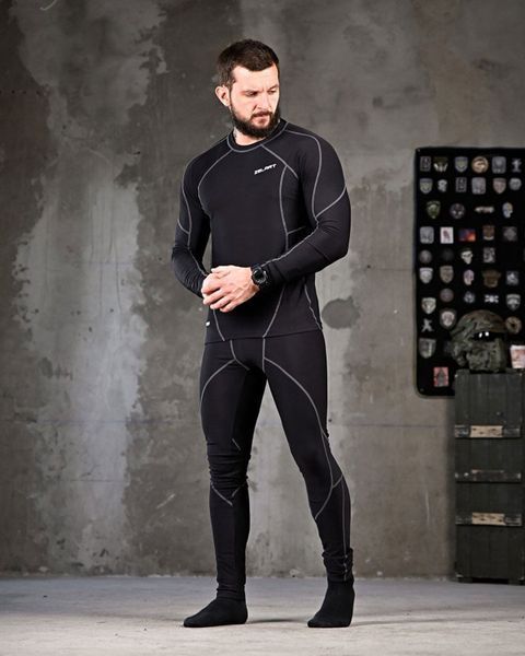 Термобілизна Zelart Triangle Кофта + Штани чорна розмір L-XL buy60037frs-L-XL фото