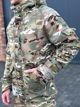Чоловіча Куртка Softshell на флісі мультикам розмір M for00772frs-M фото