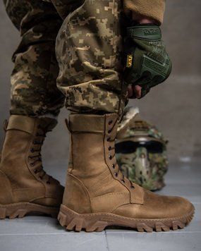 Нубукові берці на хутрі All-terrain койот розмір 36 buy12396frs-36 фото