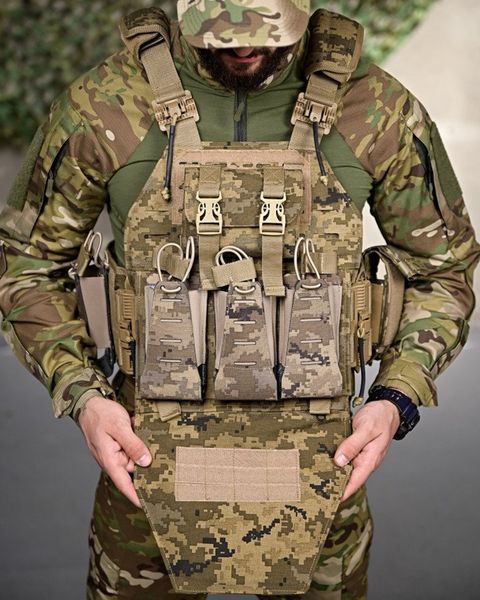 Плитоноска Ragnarok Cordura з системою швидкого скиду піксель розмір універсальний buy93278frs фото