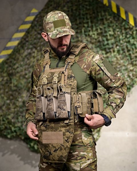 Плитоноска Ragnarok Cordura з системою швидкого скиду піксель розмір універсальний buy93278frs фото