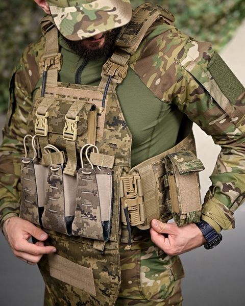 Плитоноска Ragnarok Cordura з системою швидкого скиду піксель розмір універсальний buy93278frs фото