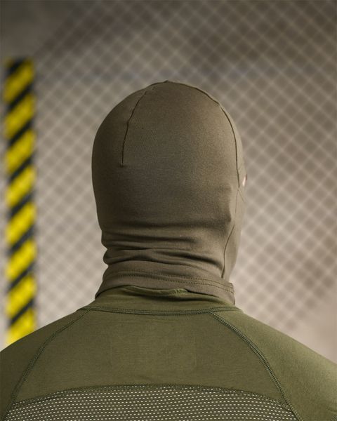 Трикотажна Балаклава з принтом Skull олива One Size buy96044frs фото