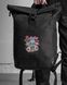 Рюкзак Rolltop 30л Without з принтом Лабубу чорний 42 х 26 см wb8055310frs фото 4